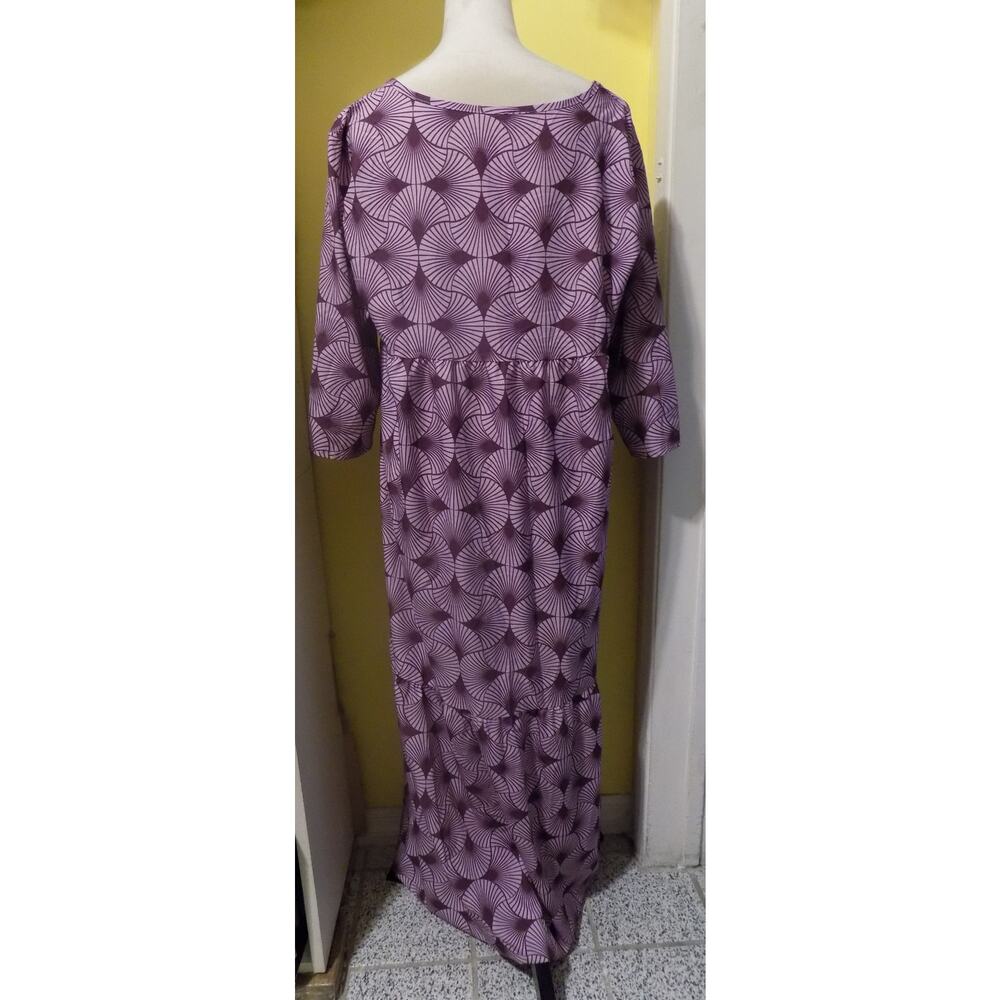 Purple Patterned Dress - Picture 7 of 11